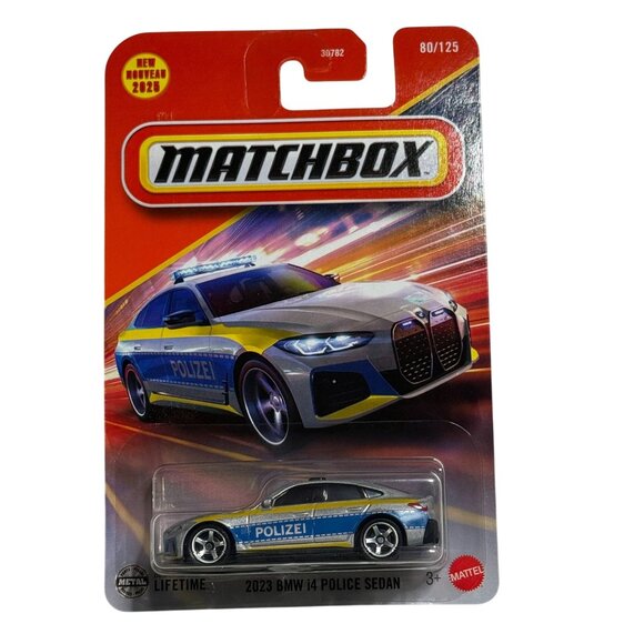 MATCHBOX Other - Matchbox 2025 BMW i4 Police Sedan 80/125 Diecast New